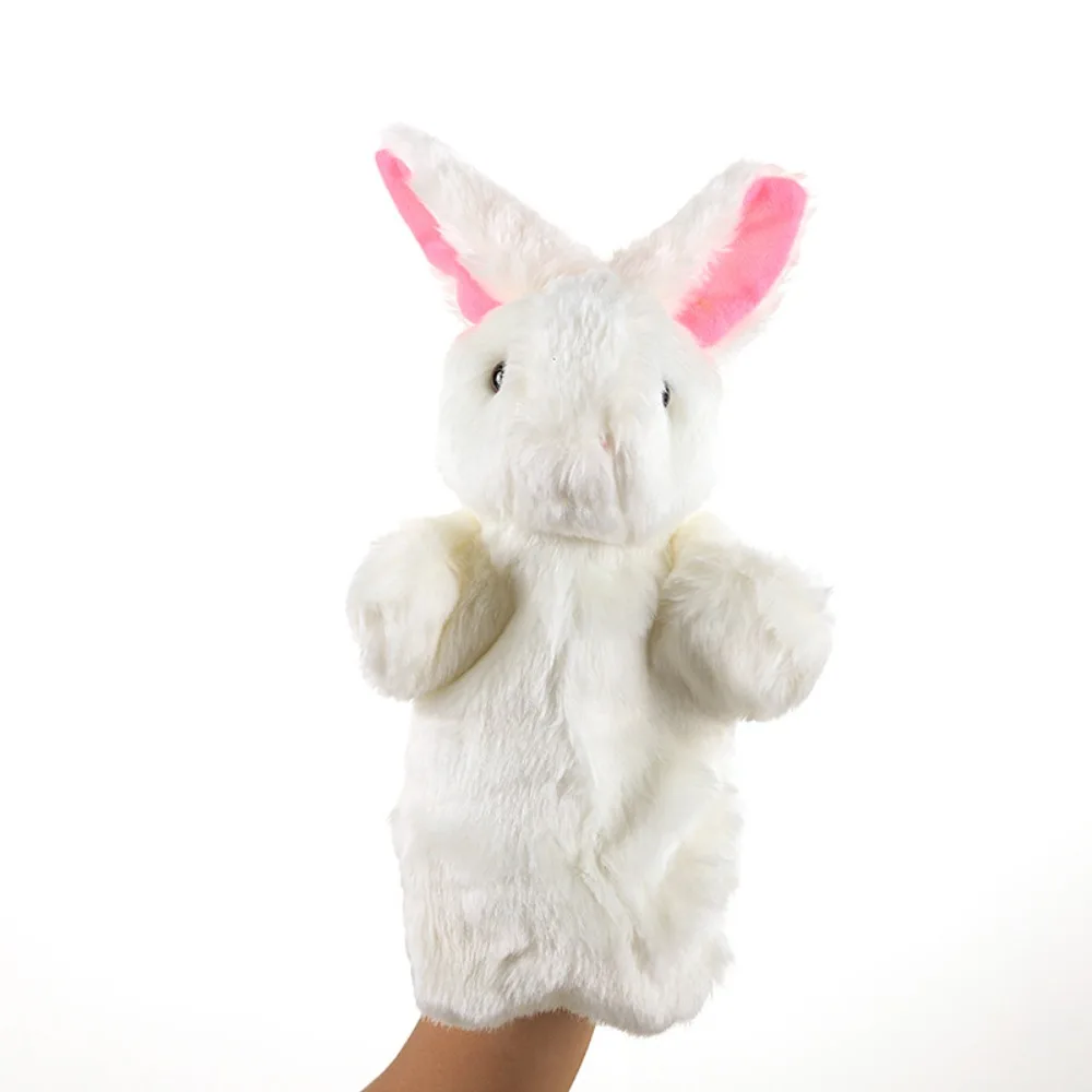 Fashion Plush Rabbit Bunny Hand Puppet Stuffed Animal Cartoon 8 Colors Soft Teaching