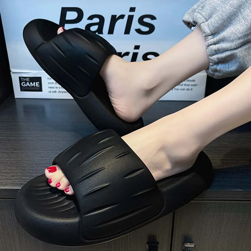 

SHAJI Fashion Men's Slippers Thick Sole Soft Bouncy Cloud Slippers Comfort Beach Sandals Outdoor Anti Slip Women Shoes