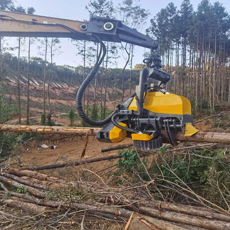 Forestry Trees Cutting Felling Log Harvester Heads Machine Tree Head Harvest Equipped With 10-25Ton Excavator