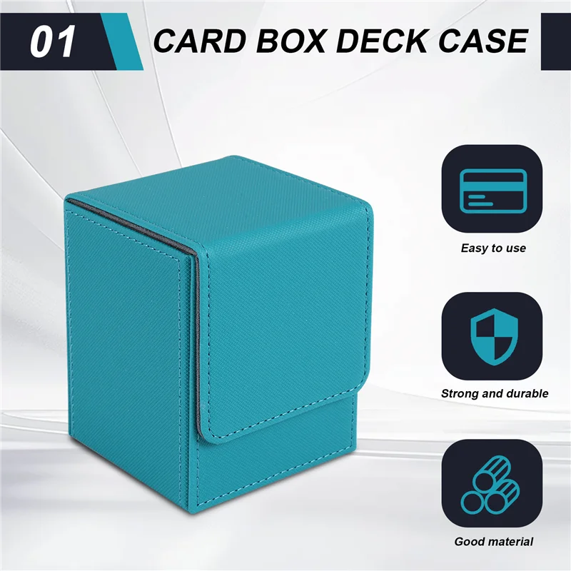 علبة بطاقات HFES صندوق سطح السفينة بأكمام بطاقات سطح السفينة صندوق ألعاب لمجلدات Yugioh MTG: 100+