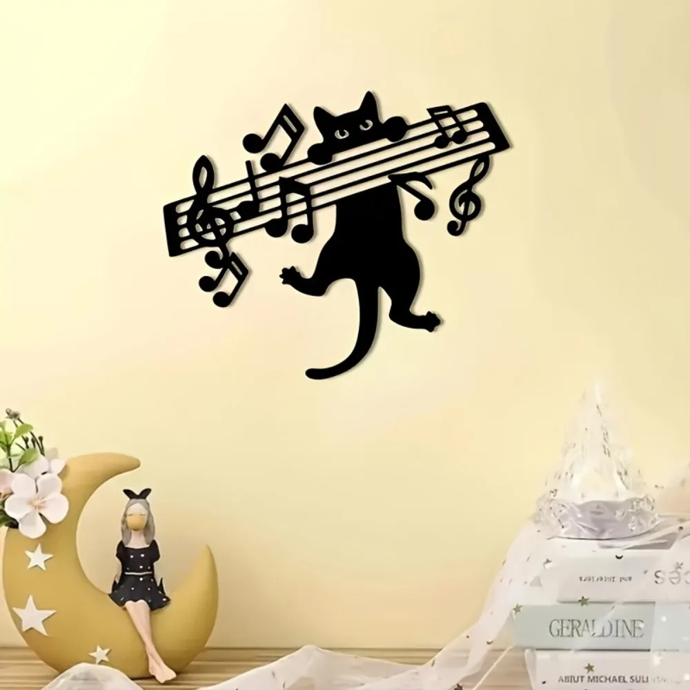cifbuy-escultura-de-metal-para-parede-gato-brincando-com-notas-musicais-decoracao-suspensa-resistente-as-intemperies-para-ambientes-internos-e-externos