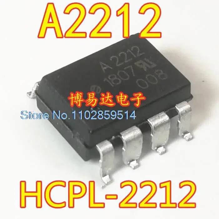 A2212 HCPL-2212 SOP8, 10pcs por lote