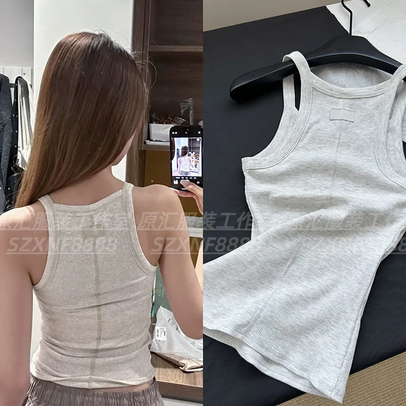 

Oat Grey Gold Beauty Recommended Cardwear S Sports Style Tight Flat Ribbed Tank Top