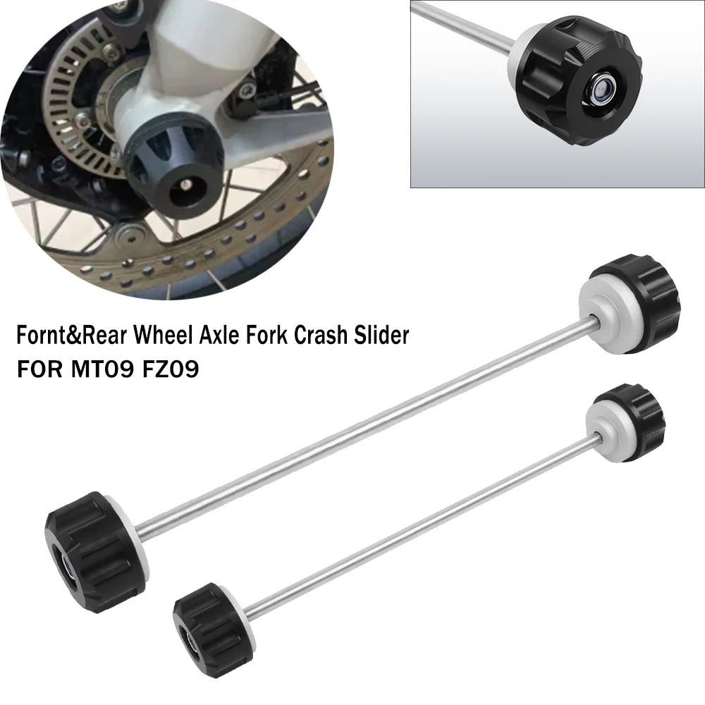 For Yamaha MT09 FZ09 MT-09 MT 09 TRACER XSR 900 YZF R7 Motorcycle Front & Rear Wheel Fork Axle Frame Sliders Cap Crash Protector