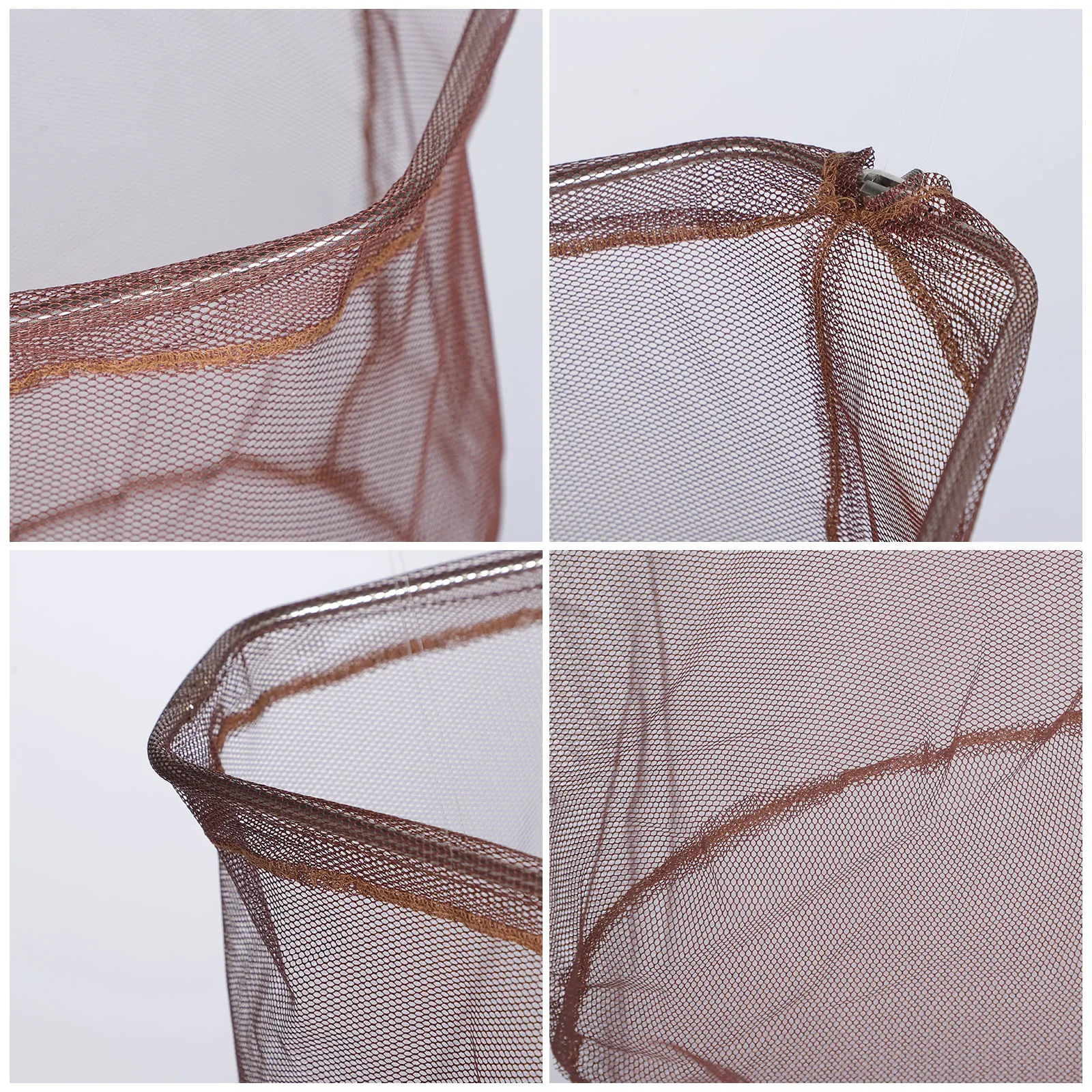 

Fishing Landing Net Replaceable Nylon Stainless Steel Durable Lightweight Foldable Fish Catching Net for