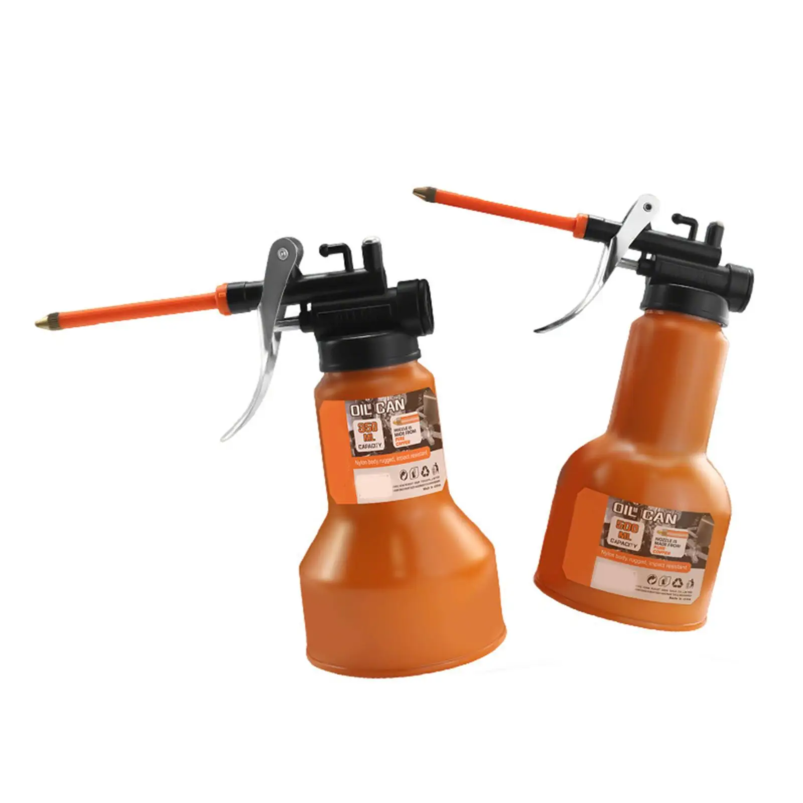 

Metal Oil Can Hand Pump Oiler Can Manual with Spout for Automotive Car Vehicles Bikes