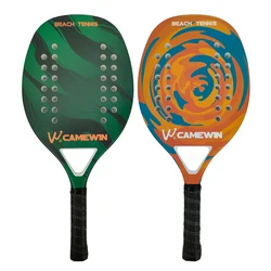 Camewin 50% Carbon Beach Tennis Racket Inner Core EVA Foam Fibe Send Protective Bag High Quality Tennis Racket Soft Surface