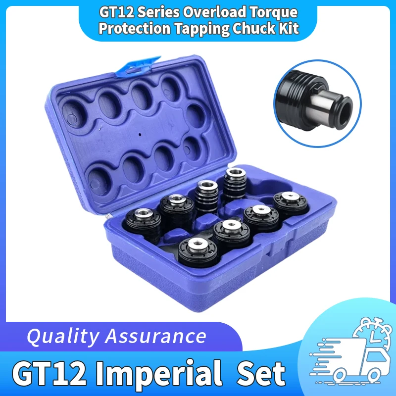 High-quality 9 PCS Set GT12 Imperial ANSI Tapping Collects Taps Chucks Tapping Machine Quick Change Tap Jacket CNC Tools