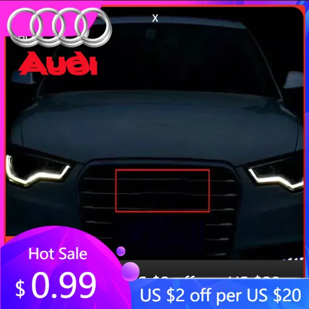 

Накладки на колесные диски (хаб-капы) для Audi A4/A6 2025, 27.3 см, черные, с эмблемами, светящиеся, 4D, для решетки радиатора Audi, белые светодиодные, для решеток радиатора Audi