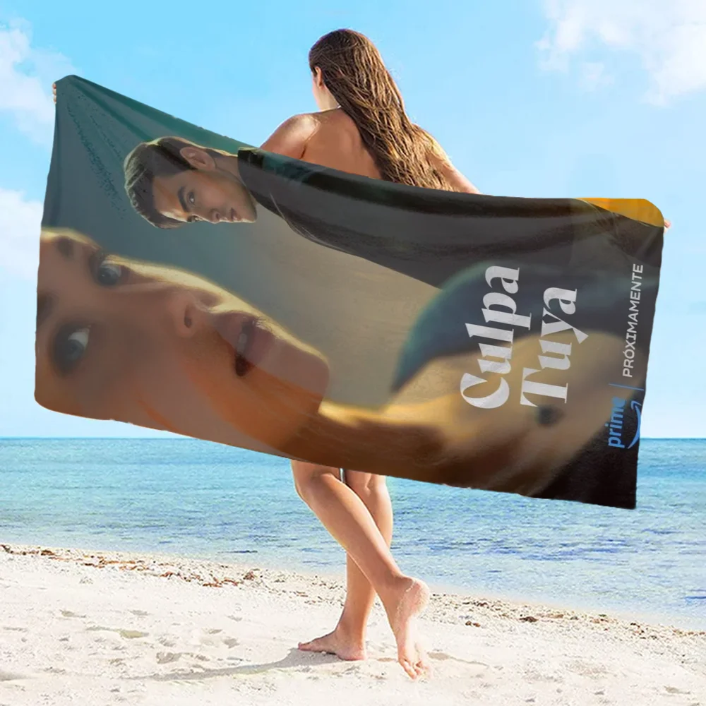 My Fault Culpa Mia 2023 Movie Towel Bath towel pattern quick drying and absorbent beach towel basically never fade Pure Cotton