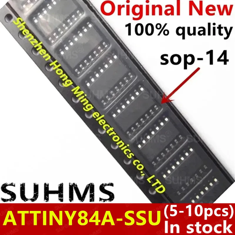 (5-10piece)100% New ATTINY84A-SSU ATTINY84A SSU SOP-14 Chipset