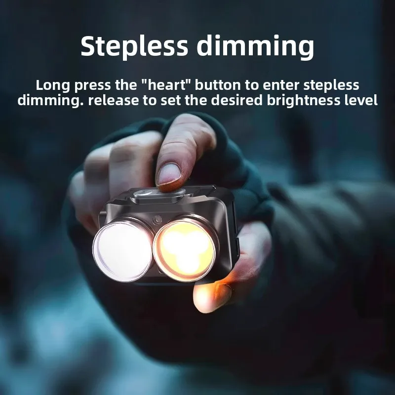 Rechargeable Ultra-Bright Headlamp - Motion Sensor Light for Night Fishing, Seafood Foraging & Outdoor Lighting
