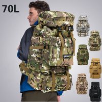 70L  Outdoor Travel Rucksack Bag Hiking Climbing Luggage Bag Camouflage Mountaineering Camping Hhiking Rucksack Travel Bags