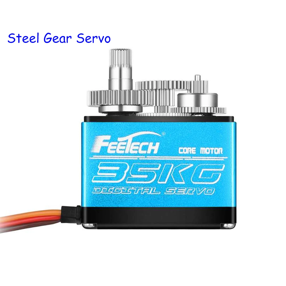 Feetech FT5330M 35KG Digital Servo 7.4V 180 Degree 500-2500μsec Steel Gear Robot Servo for RC Model Airplane Helicopter