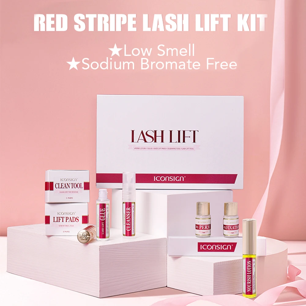 ICONSIGN Lash Lift Kit lunga durata 4-6 settimane permanente per ciglia e fissaggio permanente Lash Lift strumento per il trucco dell'arricciatura delle ciglia