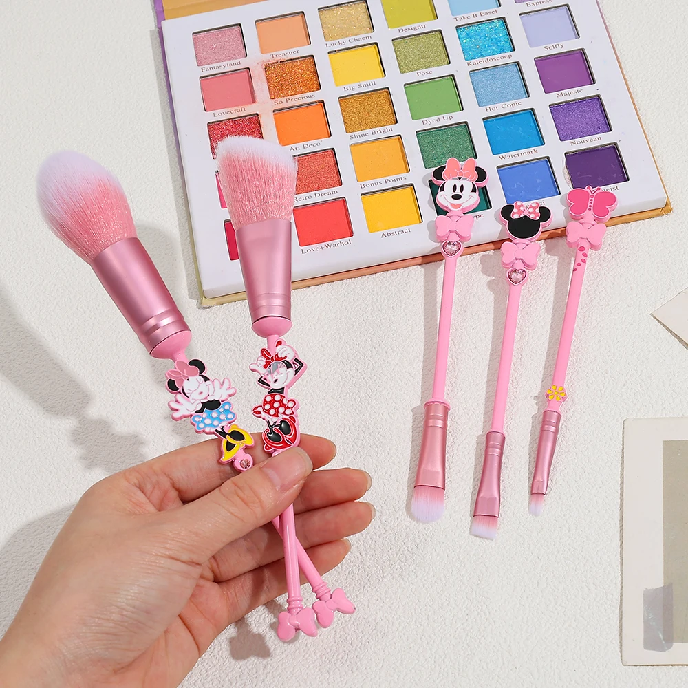 5 pcs Minnie Mouse Professional Makeup Brush Soft Portable Makeup Brush Foundation Blush Powder Eyeshadow Makeup Tools