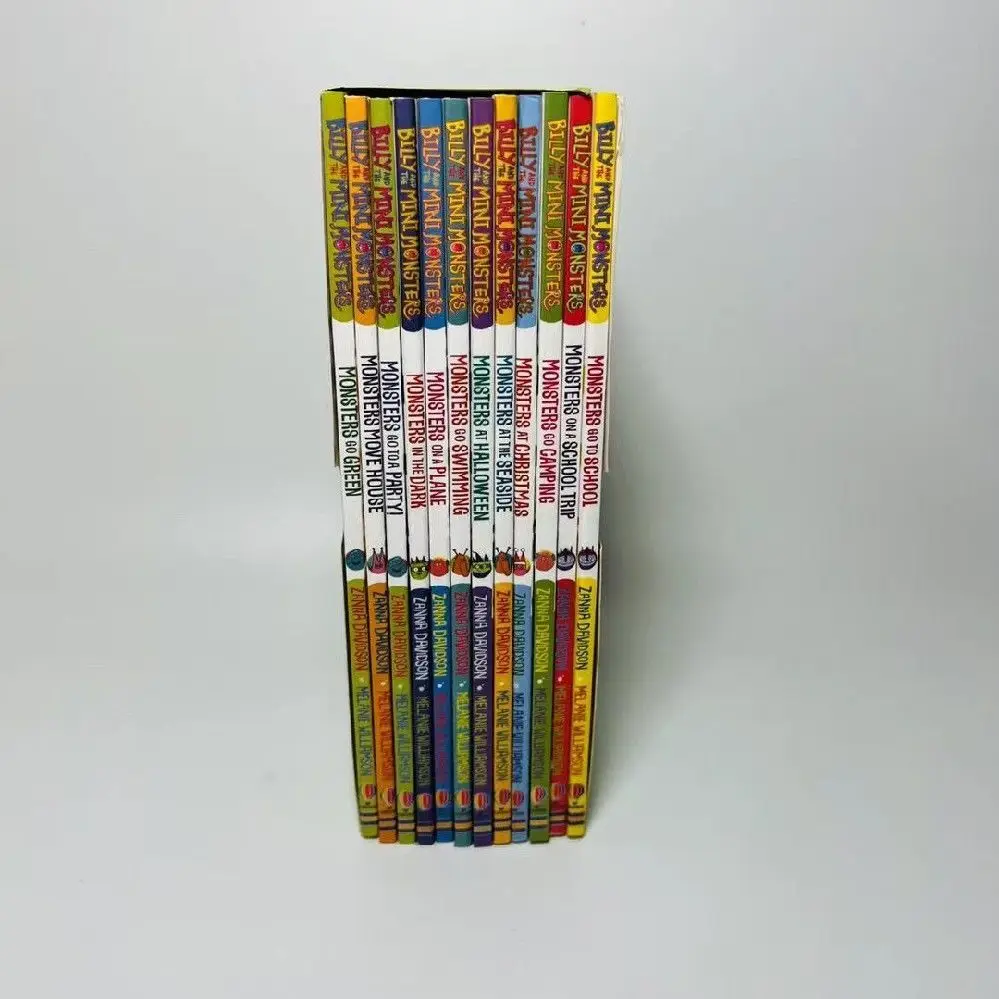 12 Volumes Billy and The Mini Monsters Story English Books Children\'s Early Education Usborne Young Kids Reading Libros Livros