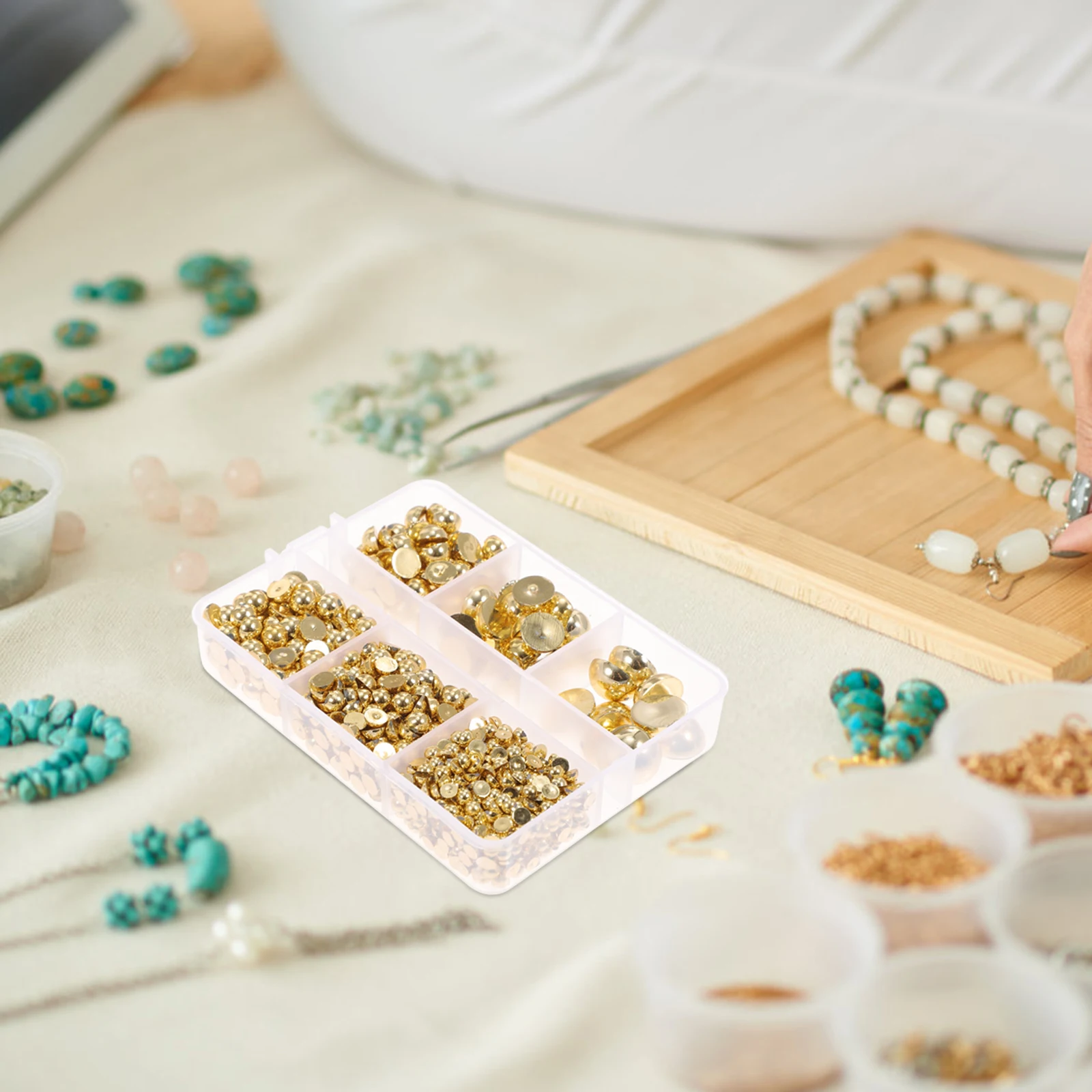 

1 Box Half Round Pearl Loose Beads Diy Crafts Jewelry Making Nail Art Decorative Charms Cosplay Phone Case Mug Accessory