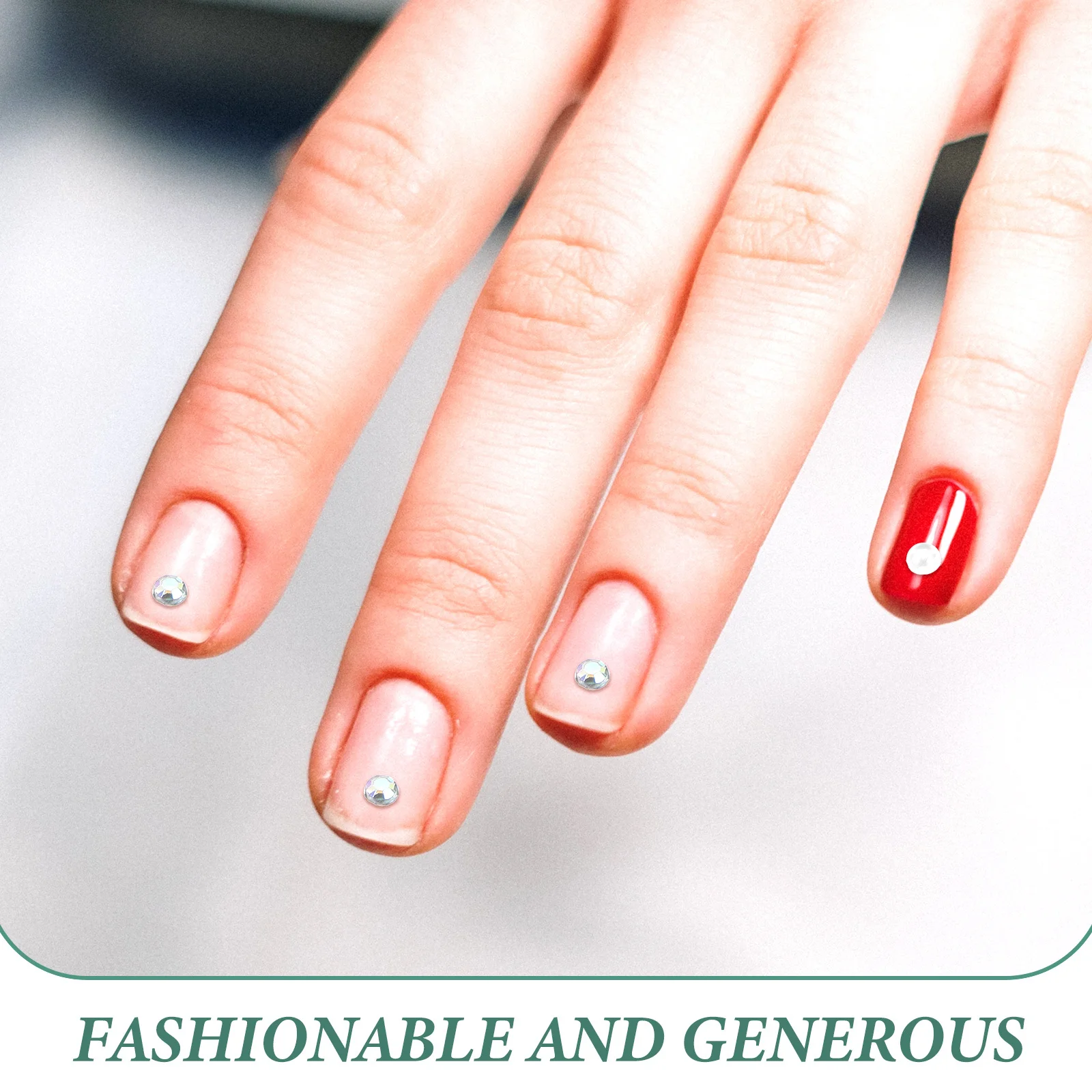 

Nail Decors Small Nail Art Charms Pearls Rhinestones for Women Nails DIY Manicure Tools Durable Resistant to Deformation