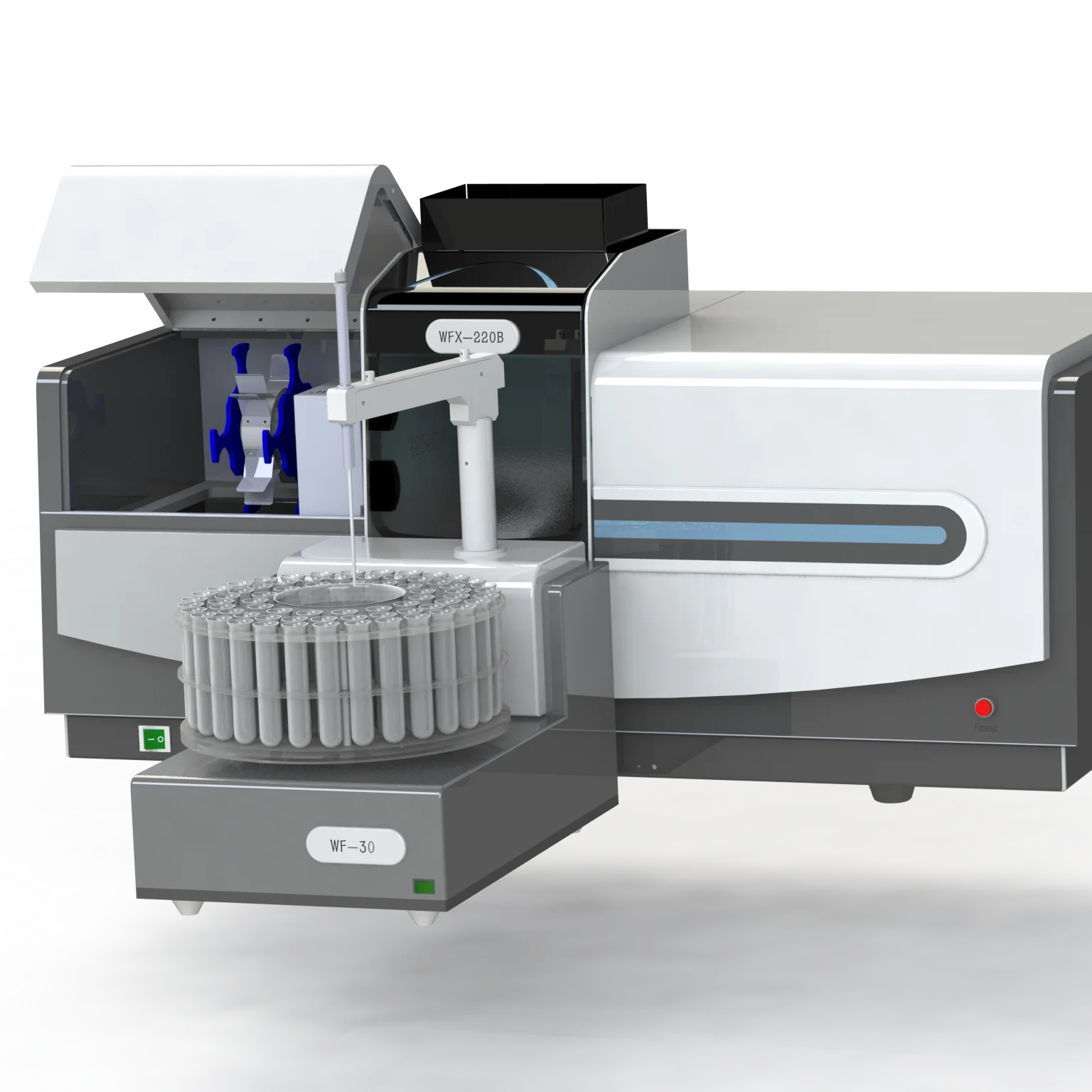 WFX-220B Atomic Absorption Spectrophotometer Customizable Chemical Analysis Machine 190nm-900nm Wavelength Range Motorized
