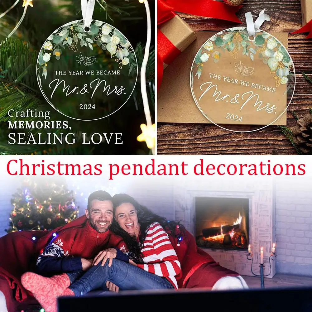 

Baby's First Christmas Round Acrylic Christmas Ornaments Crafts Christmas Decorations Making Pendant Q6y0