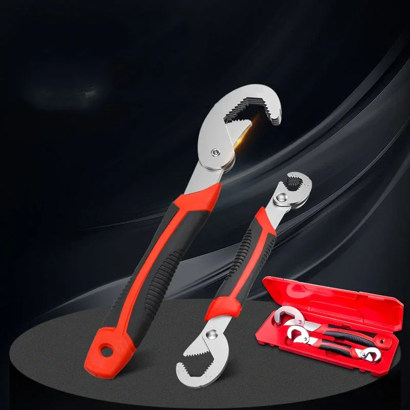 

Universal Wrench Set Multi Functional Movable Universal 6-22mm Self Tightening Tool Household Adjustable Open End Double Wrench