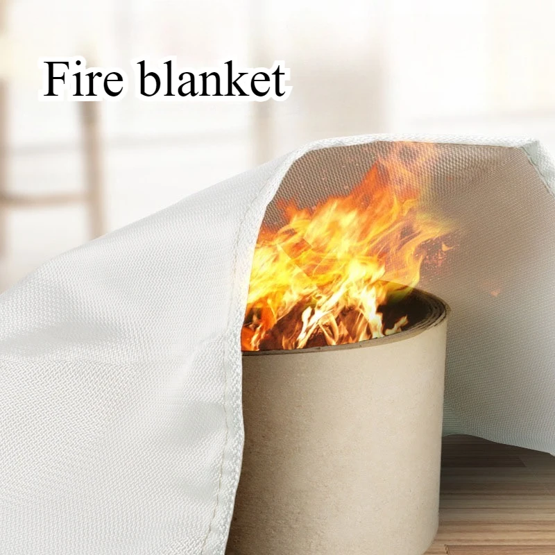 1m/1.5m Fire Blanket Fiberglass Fire Emergency Rescue Shelter Flame Retardant Escape Survival Safety Cover To Emergency Blanket