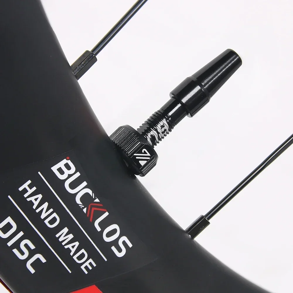 BUCKLOS 40/44/55/60MM Fahrrad Tubeless Ventil Aluminium Legierung Straße Kies Fahrrad Tubeless Reifen Ventil langlebig Fahrrad Presta Ventile – Detail 2