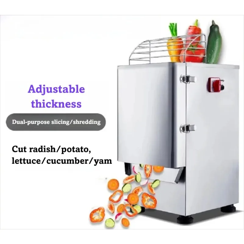 Macchina commerciale per la lavorazione degli alimenti per tagliare frutta e verdura in acciaio inossidabile multifunzionale