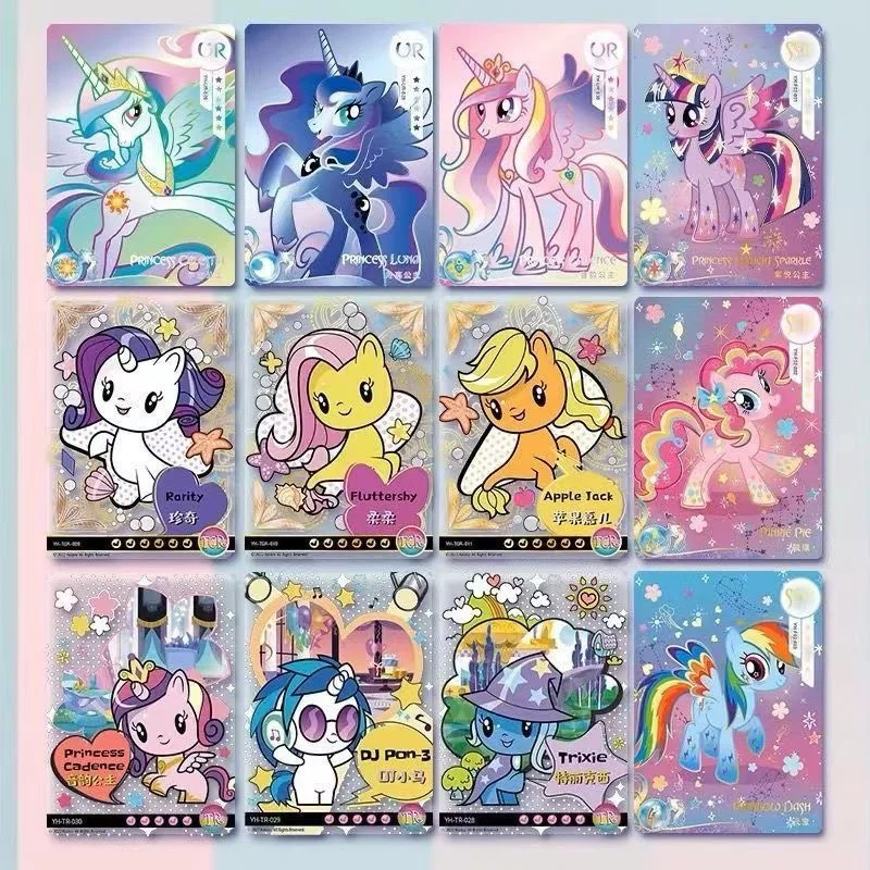 KAYOU حقيقية بلدي ليتل المهر بطاقة قوس قزح 5 الرسوم المتحركة لعبة الكرتون جمع بطاقة الطرفية لعب الأطفال هدية HY #5