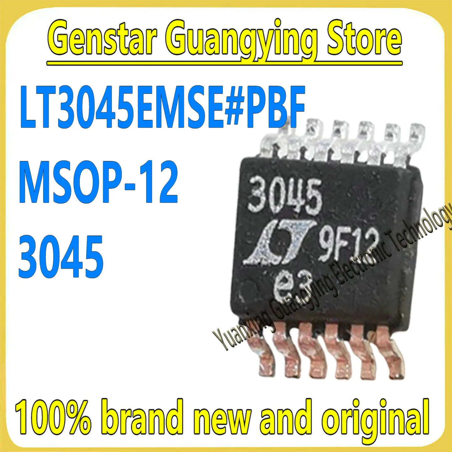 (1 piece) LT3045EMSE#PBF LT3045EMSE LT3045 3045 MSOP-12 Low Dropout Regulator Chipset 100% Brand New