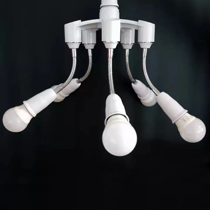E27 To E27 LED Bulb Lamp Holder 2 1n 1/3 In 1/4 In 1/ 5 In 1 E27 Base Socket Splitter LED Lamp Socket Light Bulb Adapter Holder