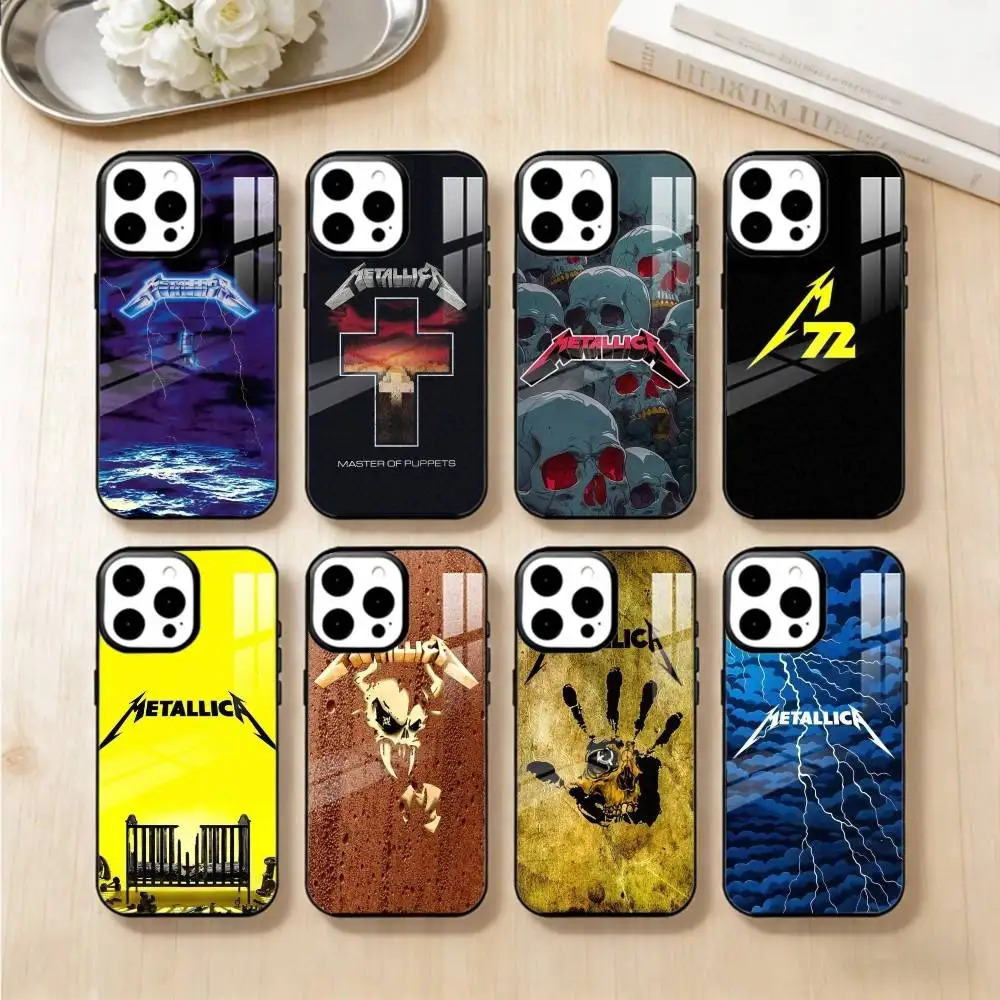 

Чехол для телефона Metallica для iPhone 17, 16, 15, 14, 13 Plus, Pro Max, магнитный, для беспроводной зарядки Magsafe