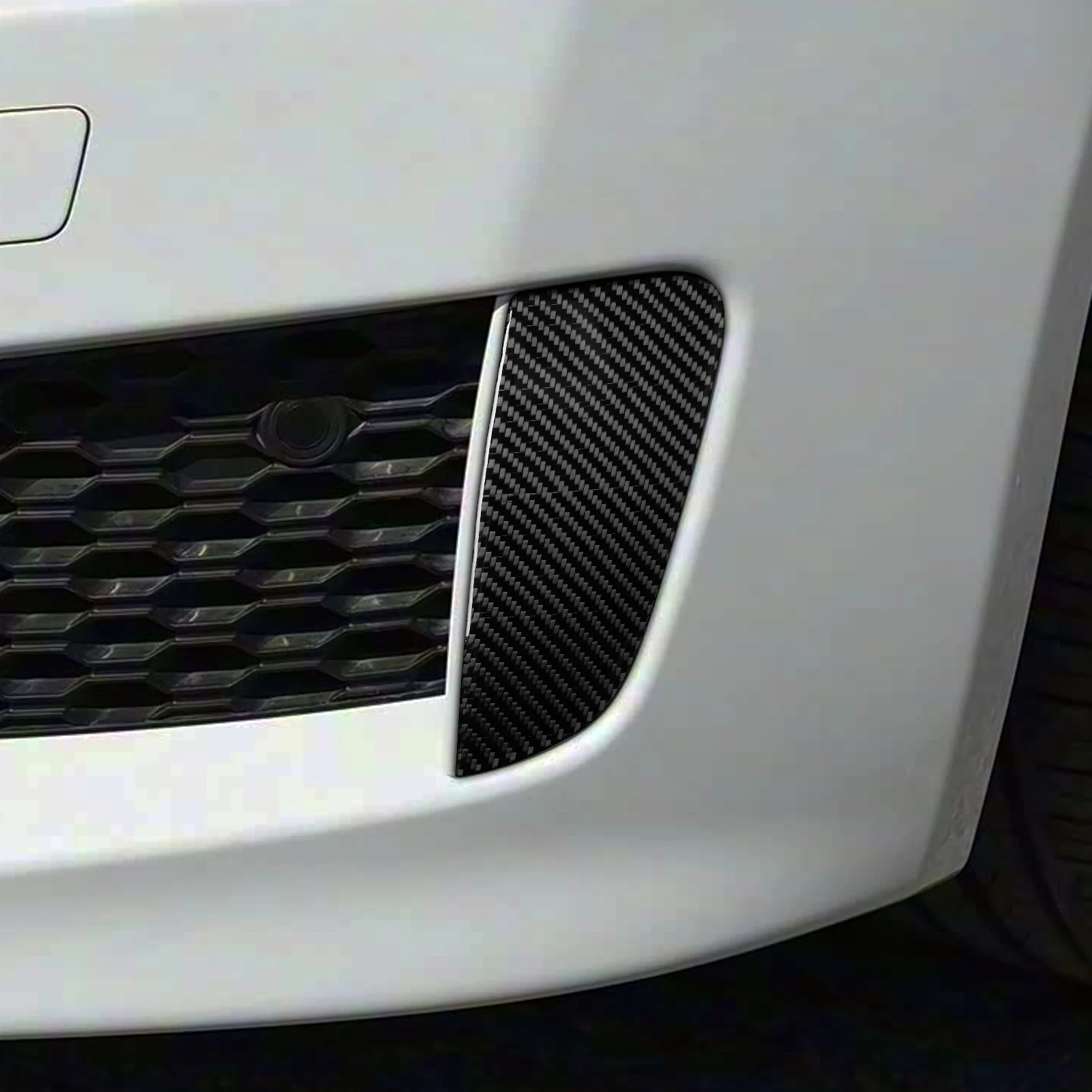 

For Jaguar XE X760 2016-2019 Carbon Fiber Front Bumper Spoiler Air Intake Panel Cover Trim Car Accessories Decoration Sticker
