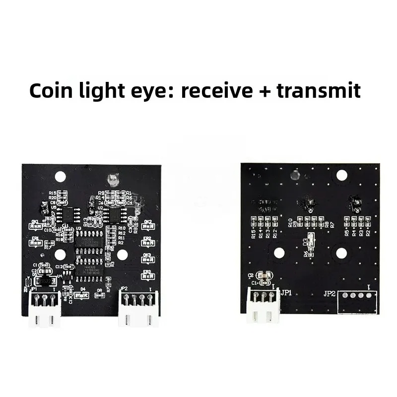 

Плата приемника монет для игровых автоматов (цирковые игры) с датчиком падения монет, световым индикатором и функцией возврата монет, черно-белая подсветка