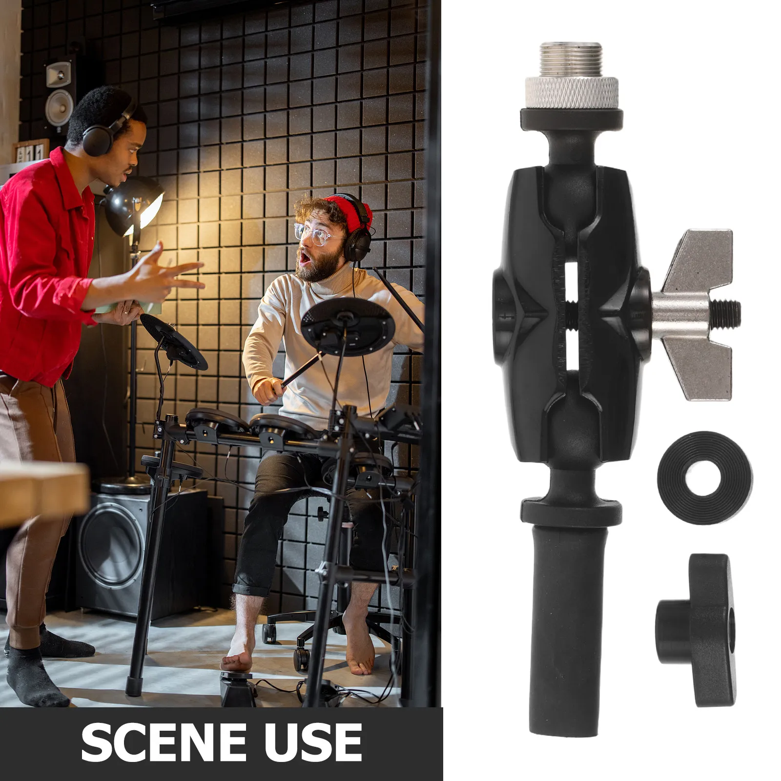 Drum Mic Clip with Adjustable  - đánh giá và giá Electronic Drum Rack Stand