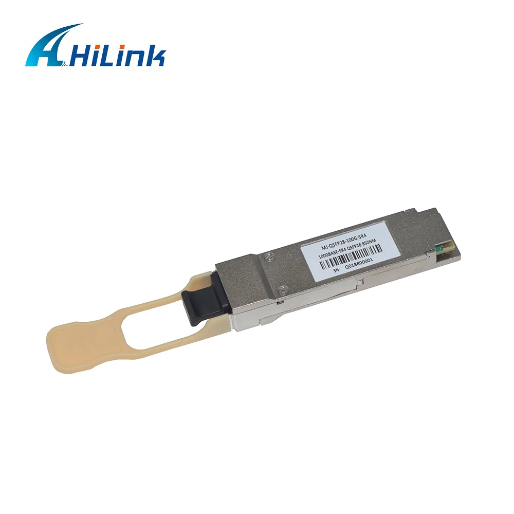 QSFP28-100G-SR4 100G QSFP28 850nm MPO 100M OM3 OM4 DOM جهاز إرسال واستقبال بصري