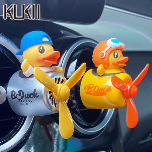 Ambientador de aire para coche piloto de pato, clip de ventilación para avión, difusor de perfume, dispensador de fragancia, accesorios, decoración interior, aroma
