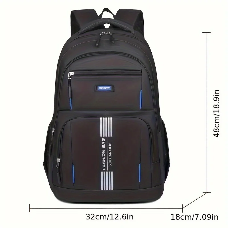 Backpack men casual large-capacity computer travel backpack female junior high school students high school students schoolbag ma