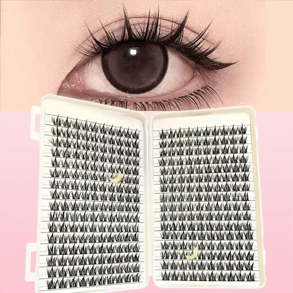Professional DIY Makeup False Eyelashes High-capacity Natural Wispy Cluster Lashes 32 Rows Glue-free False Eyeash Extension