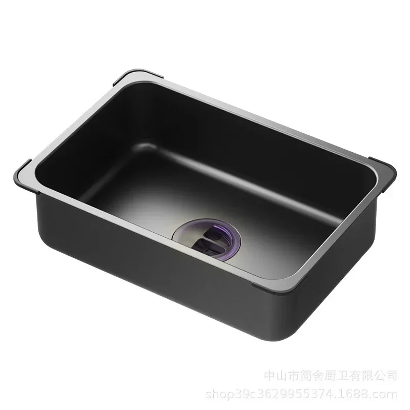 

2026Stainless Steel Sink Drain Basket, Basin in Basin Drain Rack, Kitchen Wash Basin Sink Large Single Tank Filter Bowl Plate Ra