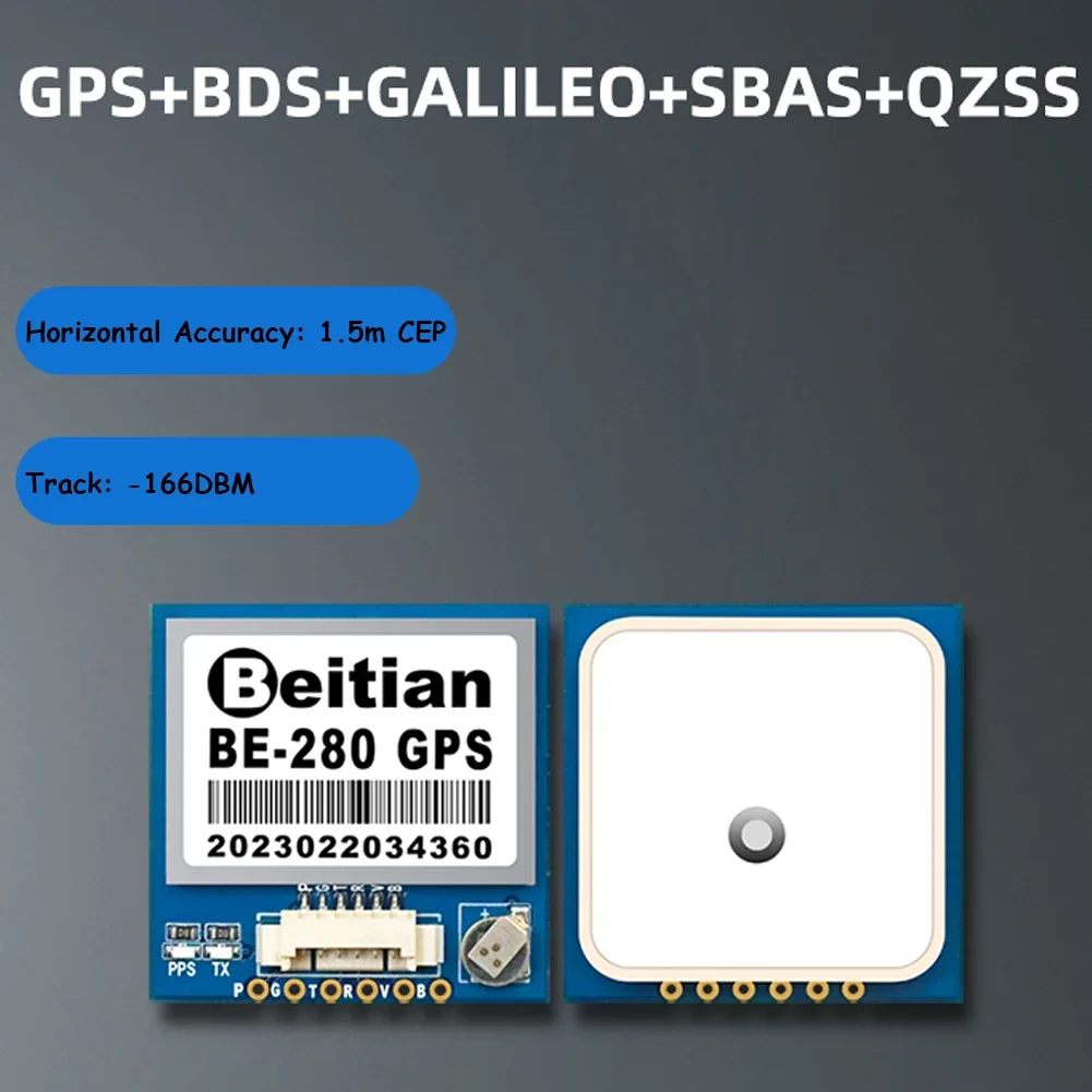 

Beitian BE-280 GPS Receiver Module M10 GPS Module Ultra-low Power GNSS Receiver for Arduino Flight Control Vehicle Drones Track