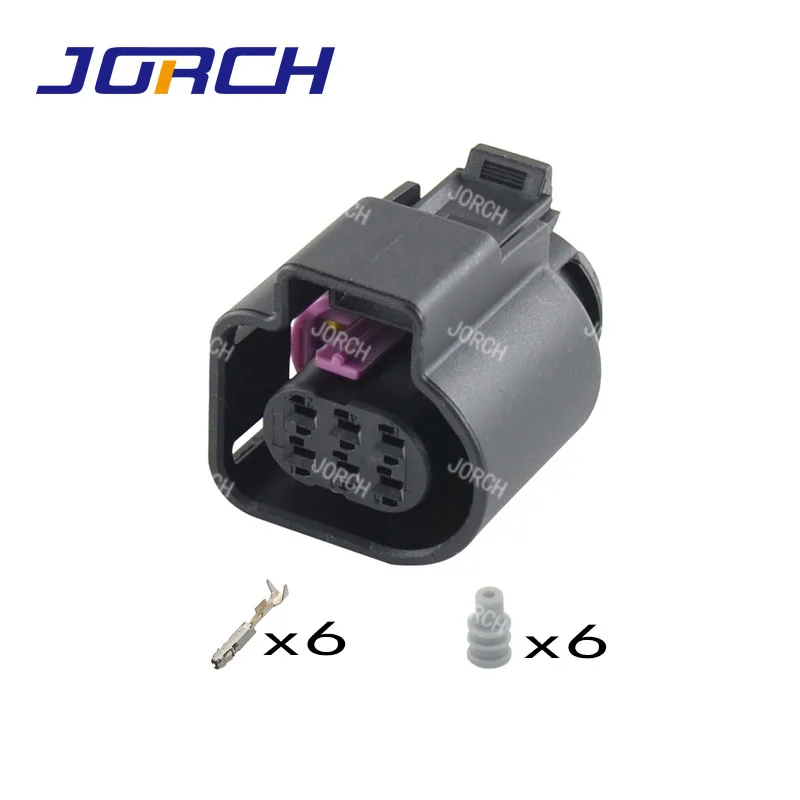 2 zestawy 6 Pin Auto wodoodporna LSU 4.9 szerokopasmowe złącze czujnika tlenu 1928404669 przepustnicy cewka zapłonowa do volkswagena AUDI 4H0973713