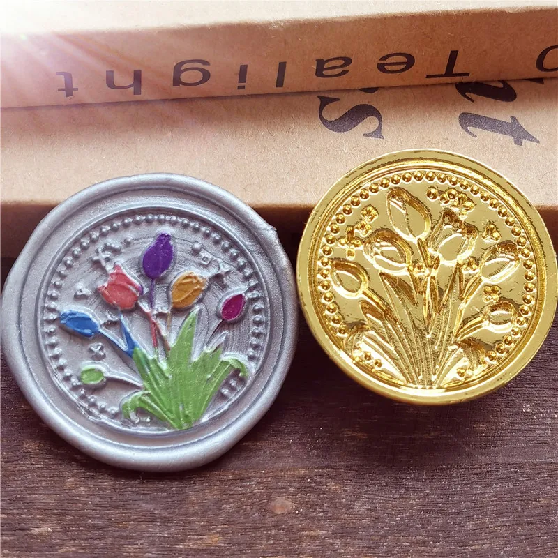 3D Embossed Wax Seal Stamp Rose Bee Sealing Wax Stamp Head For Scrapbooking Cards Envelopes Wedding Invitations Gift Packaging