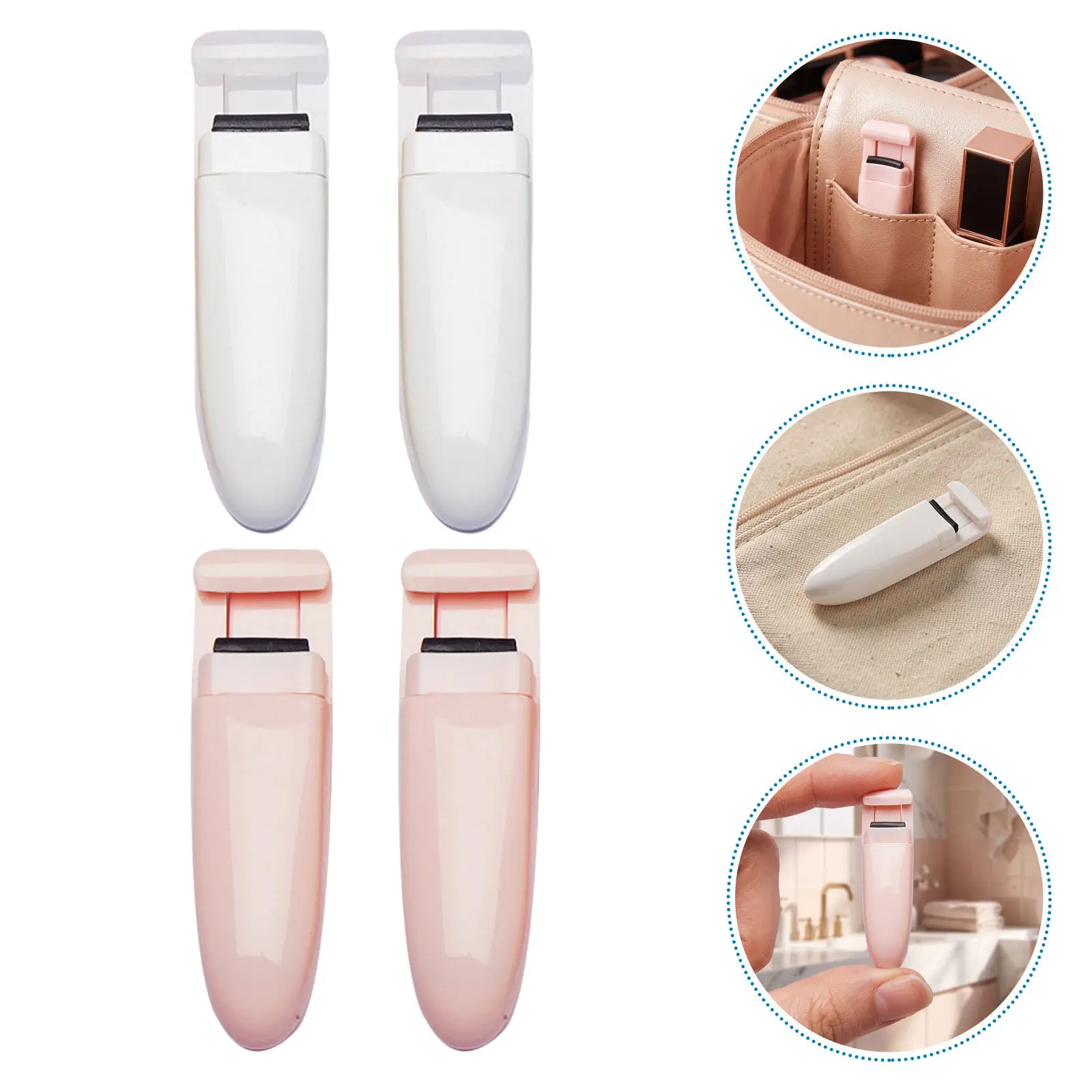 Mini Lash Curler 4 Piece Precision Segmented Eyelash Curling Tool for Corner Short Natural False Lashes