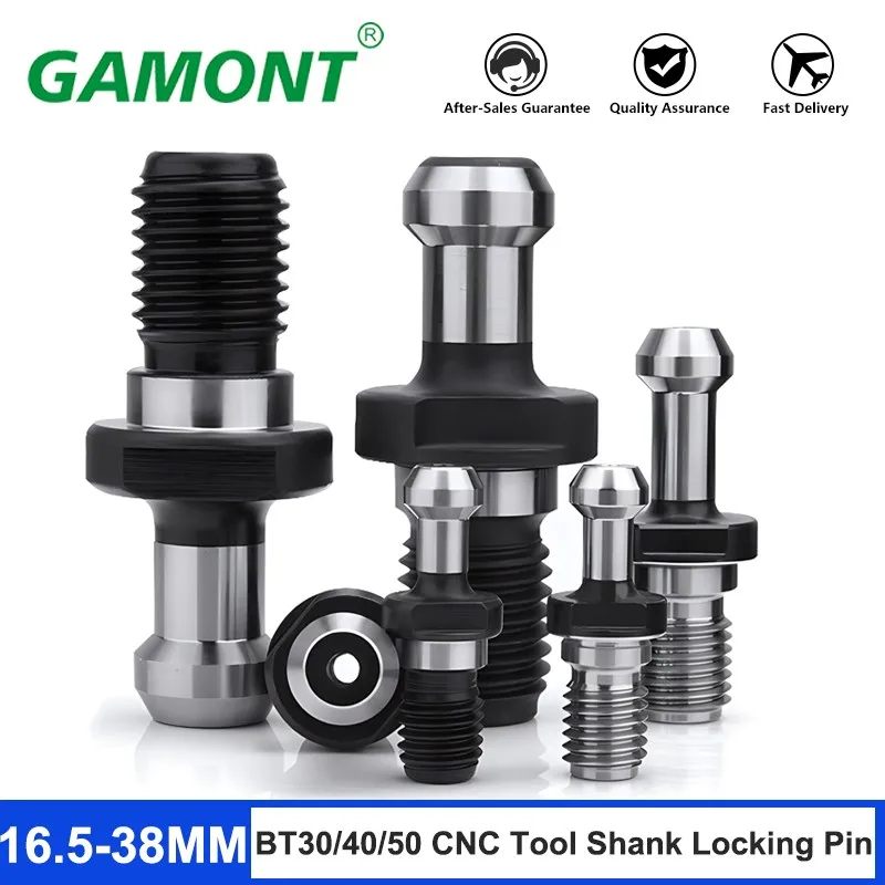 GAMONT CNC Tool Handle Full Bright Pull Nail Machining Center Pull Nail Through-Hole Water Outlet 45/60/90Degree BT30/BT40/BT50