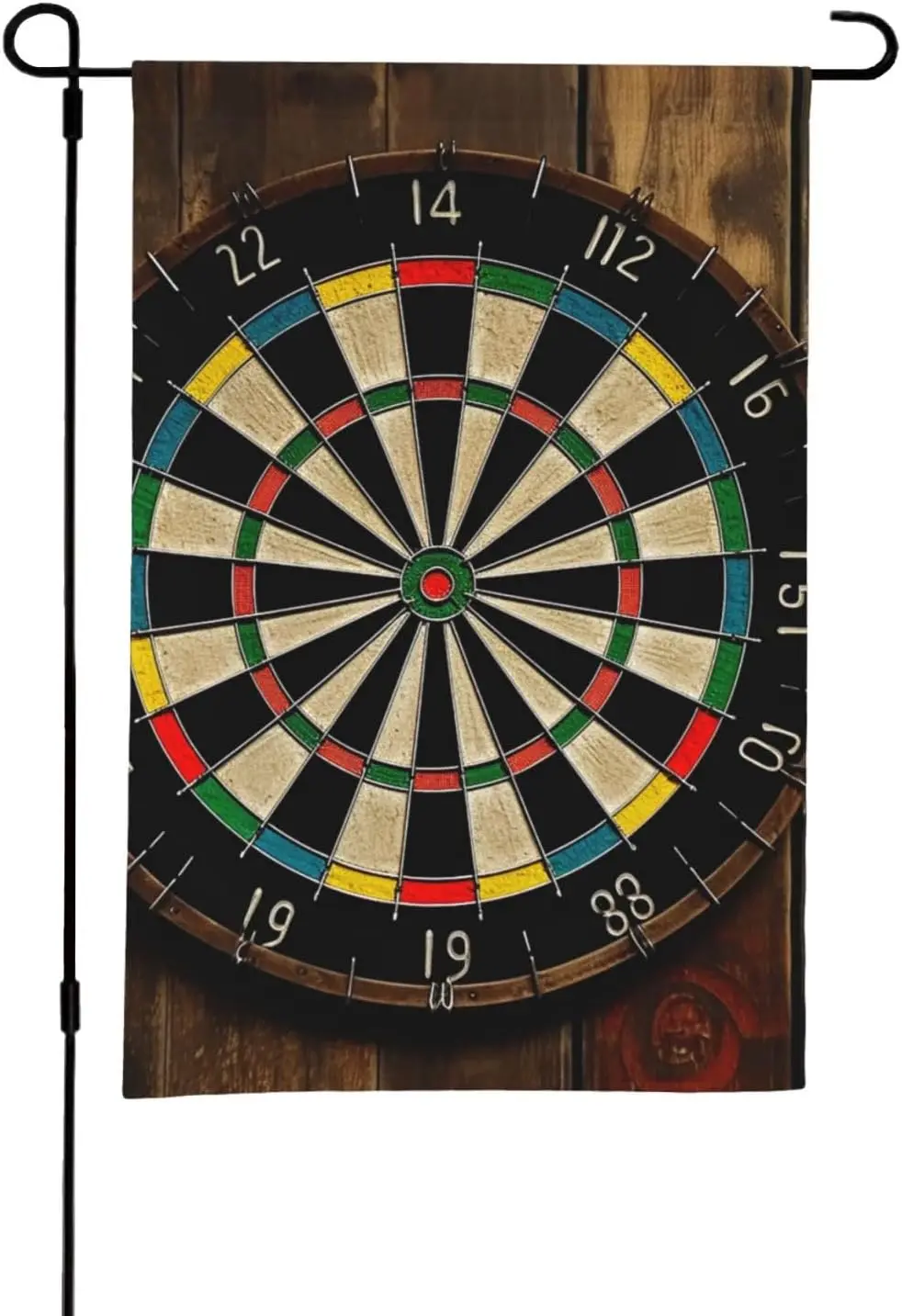 Garden Flags 12Ã—18 inch Double Sided Winter Garden Flag Dart board Outside Decorative Flag Dart board Garden Yard Flag Vert yyi