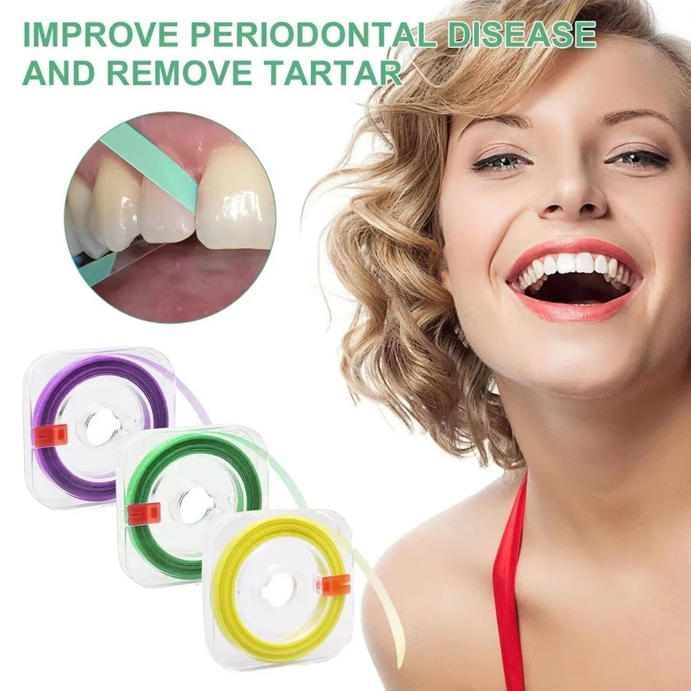 

Портативные полоски для полировки зубов, многофункциональные цветные рулонные полоски для моляров 20/30/50 мкм, межзубная шлифовальная поверхность для зубов