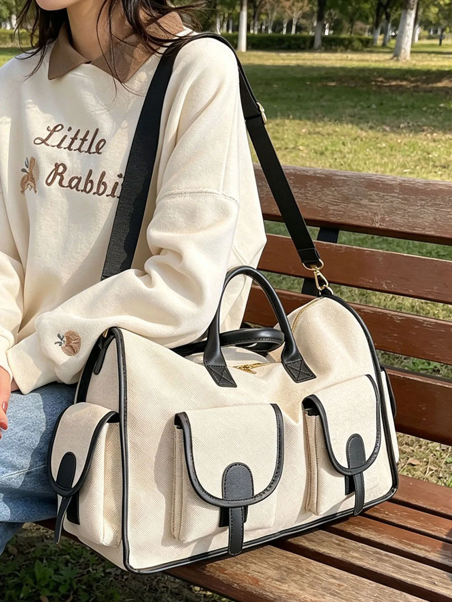 2026-new-large-capacity-single-shoulder-travel-bag-ladies-outdoor-casual-portable-high-aesthetic-value-handheld-luggage-bag-s