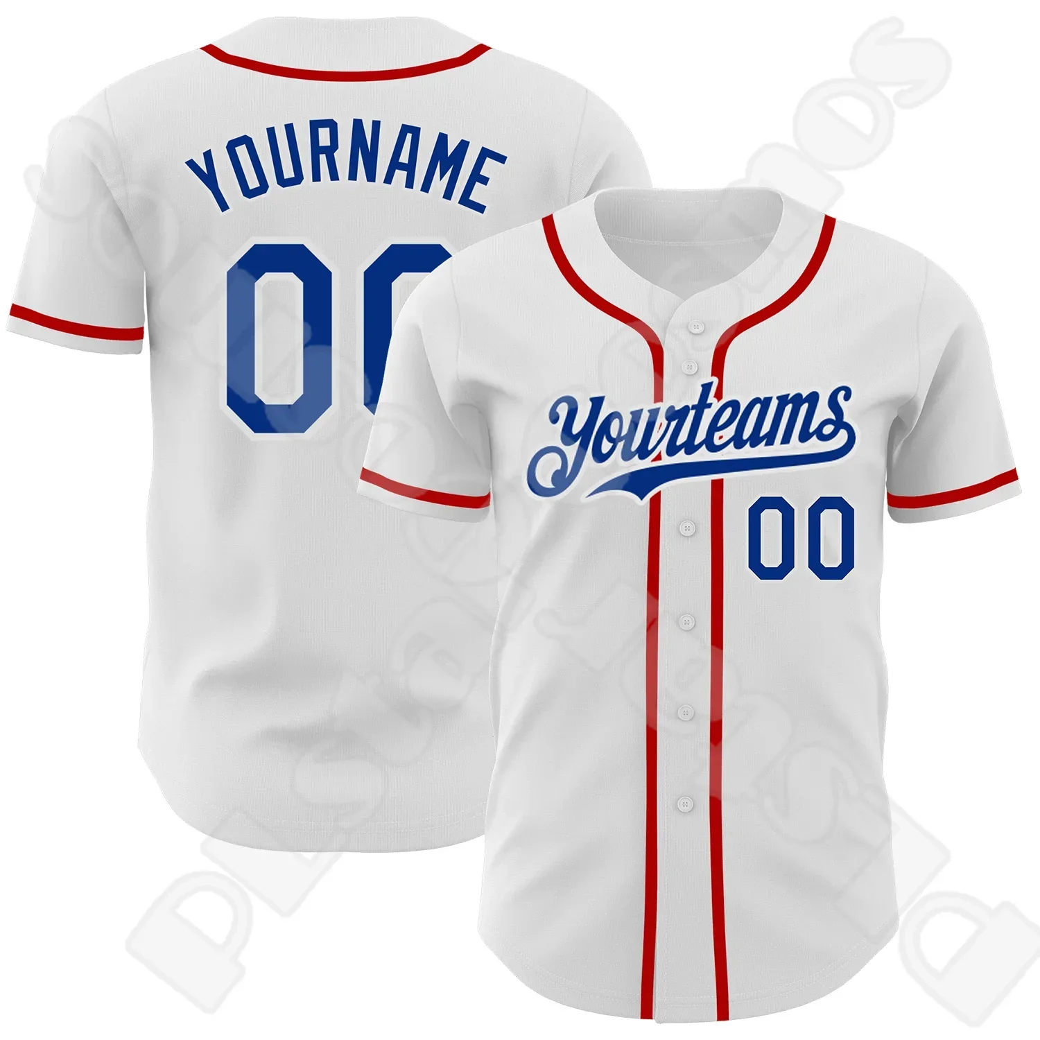 NewFashion Custom Name Team Player Logo Sportswear Colorful Retro 3DPrint Summer Casual Funny Harajuku Baseball Shirts Jersey 13